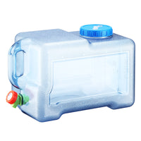 18L Square PC Outdoor Water Bucket with Faucet for Camping and Travel
