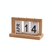 Flip Desk Calendar Rectangular Desktop Decor Decorative