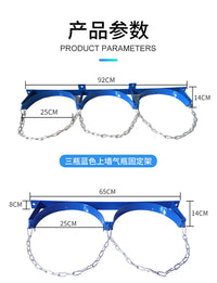 Wall-Mounted Gas Cylinder Bracket for Laboratory, High Pressure, Commercial Use