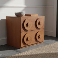 Retro Storage Cabinet Pre-Assembled Vintage Drawer Chest