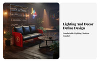 rustic & design Banquette Set sturdyDuty Build business-grade Furniture fashionable Design Cafe Table and Chair Group for Bar Managers, tavern, eaterys, eatery
