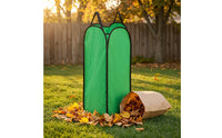 Bag Holder with Funnel Lightweight Standing Leaf Holder Leaf Funnel Heavy Duty Debris Carrier Fold-out for Gardeners, Lawn Care