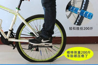 自行车后座脚踏加长杆铝合金高耐用载人后脚蹬轴筒防滑踩脚火箭筒
