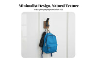 Drill-without Drilling Installation Black Walnut Wood Hanger Easy to Install Walnut Wood Coat Hanger Multi-Functional for Behind Door