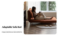 Transformable Armchair Bed Foldable Design Single Folding Lounger Bed Space-Saving Easy Assembly for Apartment Dwellers