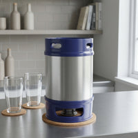 Mini Keg Stainless Steel Keg with Spear Growler Portable Container Corrosion Resistant for Homebrewers, Home Bar, Kitchen