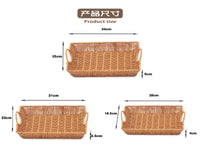 Rattan-Style Fruit and Snack Storage Basket