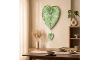 Foliage Wall Clock Easy to Hang Wall Clock with Hanging Leaf Modern for Bedroom