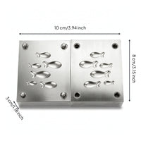 Double-Sided Aquatic Mold Small Pendant Mold Machined Long-Lasting for Crafters, Metal Casting