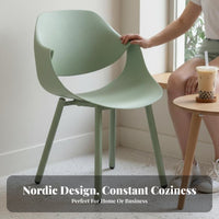 Molded Shell Armchair Modern Design Reception Chair Long-Lasting for Patio