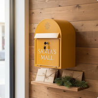 Vintage Metal Mailbox Commercial Display Wall-Mounted Mailbox Handmade House Decor for Photo Prop