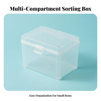 Multicompartment Photocard Holder particle-resistantproof with Lid Tiered Compartment Organizer