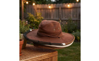 Domed Crown Beekeeping Hat with Veil Chin Strap Beekeeping Cap with Head Net Face and Neck Coverage Mesh Beekeeper Hat Brown Denim Style