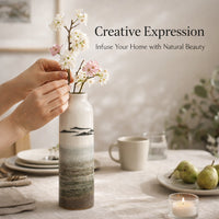 Hand-painted Ceramic Vase, Zen Style
