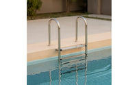 Two-Rung Pool Ladder Polished Stainless Steel Pool Ladder Rust-Resistant