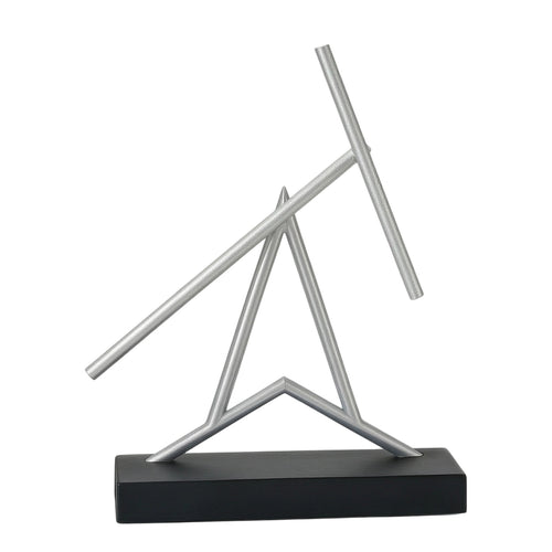 Geometric Sculpture Minimalist Statue Neutral for Living Room, Office