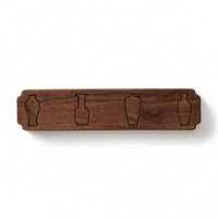 Folding Wall Coat Rack Foldable Hardware Natural for Foyer