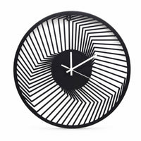 Metal Wall Clock Industrial Clock with Silent Movement Quiet for Office