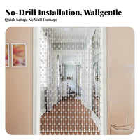 Beaded String Curtain Transparent Design Room Divider Decorative for Homeowners