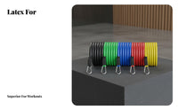 11 Pieces 11 Piece Resistance Tube Set Portable Home Gym Resistance Bands Set