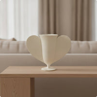 Butterfly Vase Tabletop 3D Butterfly Vase Ribbed Flower Holder for Living Room, Entryway, Reception Area