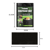 YEGBONG Fireproof Mat for Outdoor Camping BBQ Fire Pit
