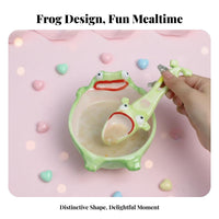 Frog Bowl Creative Design Ceramic Frog Bowl Great Gift Idea Quirky Animal Dinnerware for Women, Kids, Birthday, Breakfast