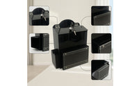 Suggestion Box with Sign Holder Clear Suggestion Box with Lock Container Acrylic Adhesive for Office, Schools