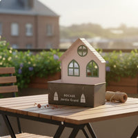 House-Shaped Planter Farmhouse Design Wall Hanging Flower Box Indoor Outdoor Use