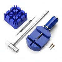 Adjustable Watch Band Link Remover Set Wide Compatibility Watch Link Removal Kit Long-Lasting Metal Construction Strap Resizing Tool Easy to Use for DIYers, Beginners, Home Repair