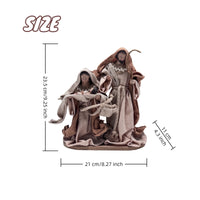 Tabletop Figurine with Textile Neutral Decor Detailed for Shelf