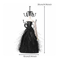 Elegant Dress Form Jewelry Stand Boutique Design Mannequin Jewelry Holder Decorative Dress Mannequin Stand Space Saving for Showcase