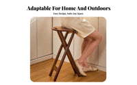 Foldable Round Stool Portable Backless Travel Stool Lightweight for Children