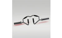 Triceps Barbell Bar Textured Grip Barbell with Angled Frame Non-Slip for Weightlifters, Strength Training