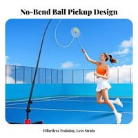 Solo Badminton Practice Aid Luminous Badminton Return Practice Aid Training Aid Easy Installation Sports Equipment Adjustable