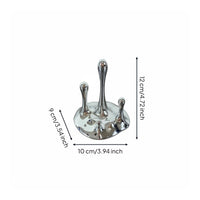 Abstract Liquid Droplet Statue Electroplated Finish Melting Liquid Sculpture