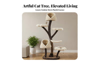 Cozy Nests Flower Cat Tree Sturdy Construction Cat Climbing Frame Soft Material for Large Cats, Kittens, Indoor, Living Room, Bedroom, Apartment