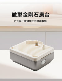 Single-Layer Micro Diamond Wet Polishing Machine for Glass, Ceramic, Jade, Electric Grinder with Edge Polishing, EU Plug