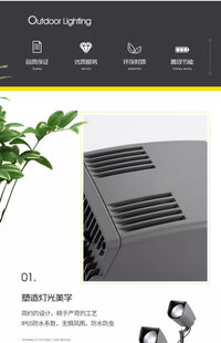 照树灯景观射灯插地灯led射树灯户外防水公园草坪地灯庭院投光灯 20W正白光/插地式
