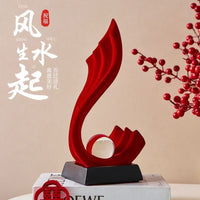 风生水起创意摆件客厅玄关电视柜酒柜装饰品新婚送礼物婚房装饰品