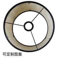 跨境竹制品民宿装饰灯罩动物图案可拆卸灯配吊灯落地灯台灯灯罩