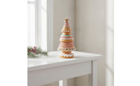 Tabletop Christmas Tree Compact Gingerbread Tree Ornament Gingerbread Ornaments for Living Room