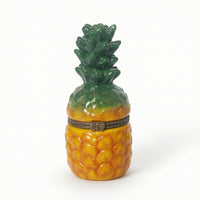 Hand-Painted Jewelry Box with Figurine Lid Decorative Ceramic Jewelry Box Glossy Collectible for Collectors