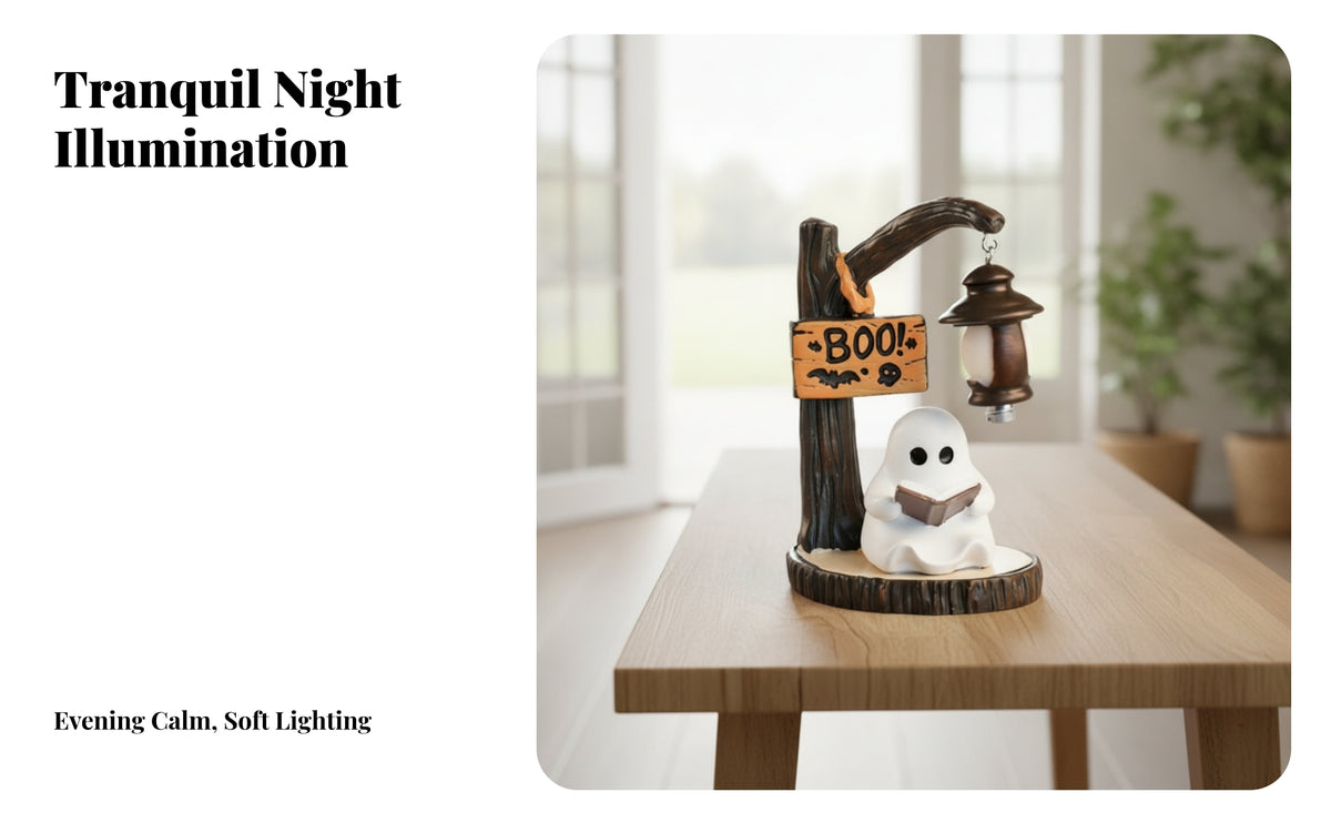 Rustic Spirit Figurine with Lantern