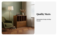 Vintage design sectional Low low shelving unit versatile Combination media center Center Cabinet Multi-Functional Storage Furniture for Design lovers, Apartment Dwellers, Homeowners, Living Room, Home Office, Bedroom