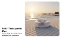 Transparent Inflatable Swim Float | Lightweight and Portable Design, Inflatable Pool Tube, for Beach