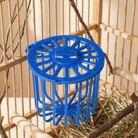 Hanging Bird Feeder Slotted Basket Fruit Holder for Birds, Foraging Toy and Cage Hanging Accessory for Cockatiel Parrot