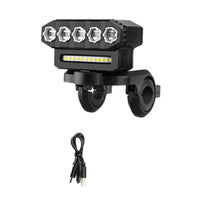 High Brightness LED Cycle Light with Alert Power Display Cycle Headlight Long Battery Life for Cyclists