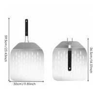 Stainless Steel Effortless Pizza spades Storage Cooking Accessory Wide Surface Kitchen Utensil for Barbecue
