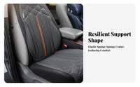 Waist-Design Seat Mat Suede-Like Texture Automotive pad Universal Fit Automobile Pad for motorists, Commuters, Driving, frequent Commute, highway Trips